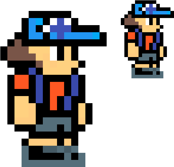 Dipper Pines Terraria Pixel Art - Pixel Character No Background (1200x1200), Png Download