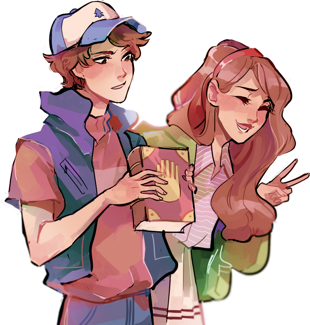 Image - Older Mabel And Dipper (1061x1133), Png Download