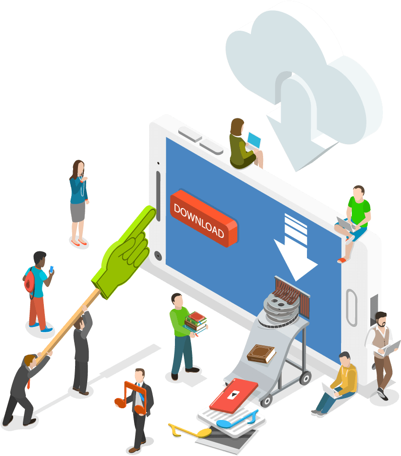 Sell Digital Goods Online With Fastspring - Selling Product Cartoon Png (1000x1000), Png Download