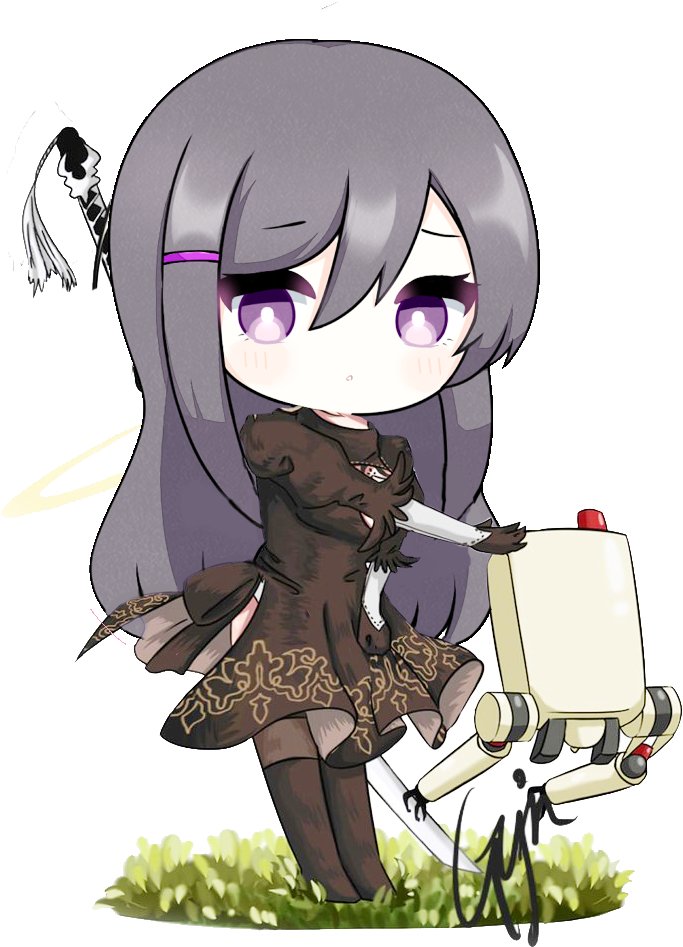 Funny How Someone Brought Up Nier Automata - Yuri Doki Doki Literature Club Animatic (752x767), Png Download
