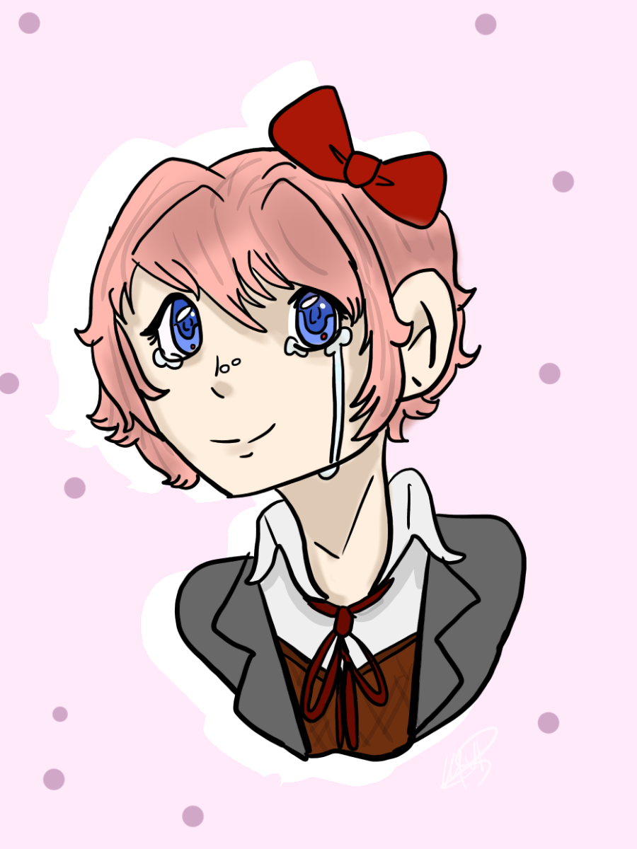 Sayori Ddlc Doki Doki Literature Club Doki Doki Is - Doki Doki Literature Club! (900x1200), Png Download