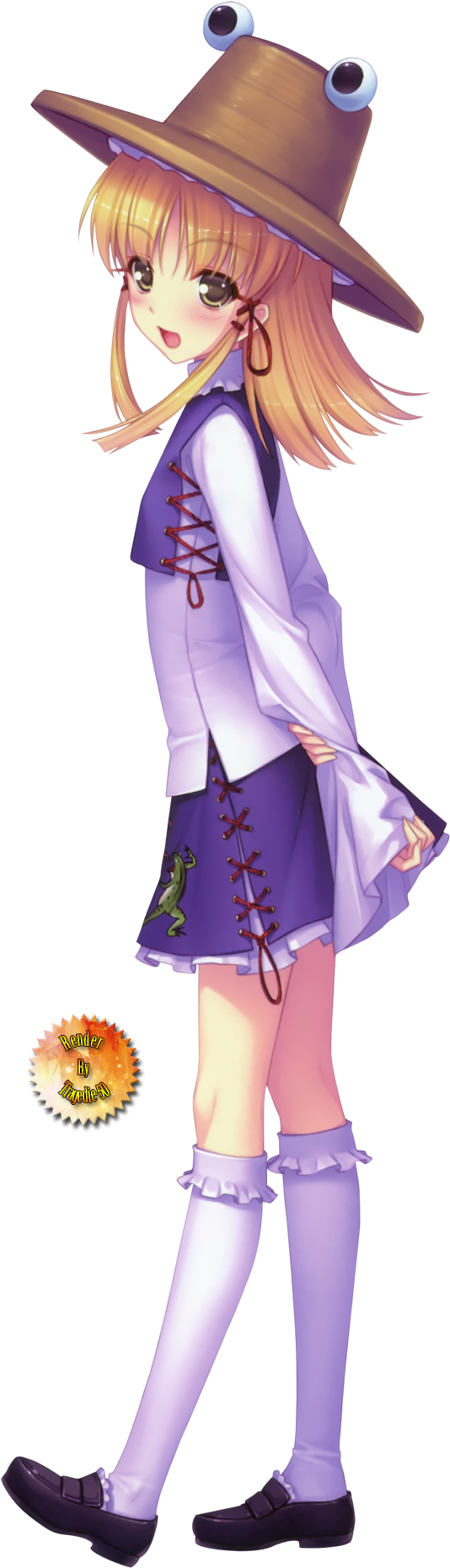 9903597 - Suwako Moriya Png (560x2000), Png Download