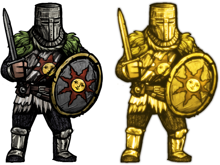 Solaire At Darkest Dungeon Nexus - Darkest Dungeon Sunlight Warrior (907x657), Png Download