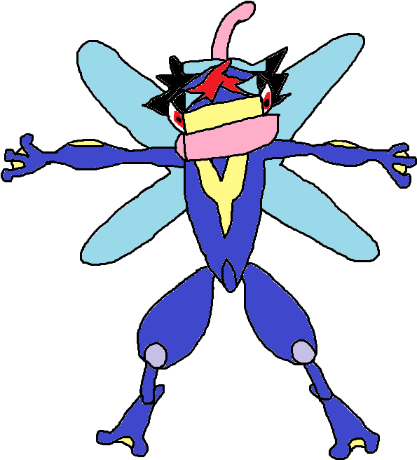 Ash Greninja - Rainbow (816x733), Png Download