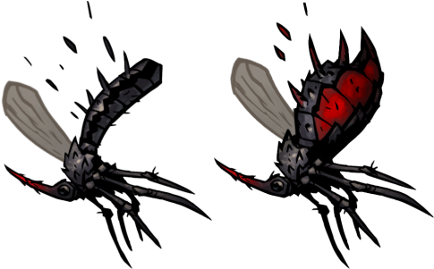 Image - Darkest Dungeon Crimson Court Mosquito (500x300), Png Download