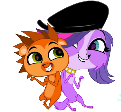 Littlest Pet Shop Russell And Zoe Vector By Russell04-d8yan78 - Littlest Pet Shop Russell And Zoe (474x459), Png Download