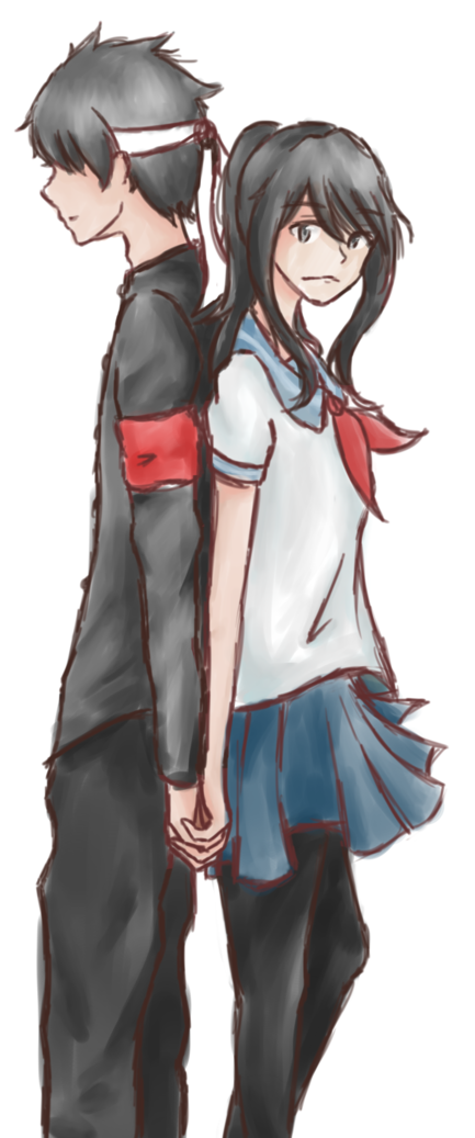 Budo Masuta And Ayano Aishi By Keipup - Ayano X Budo Png (752x1063), Png Download