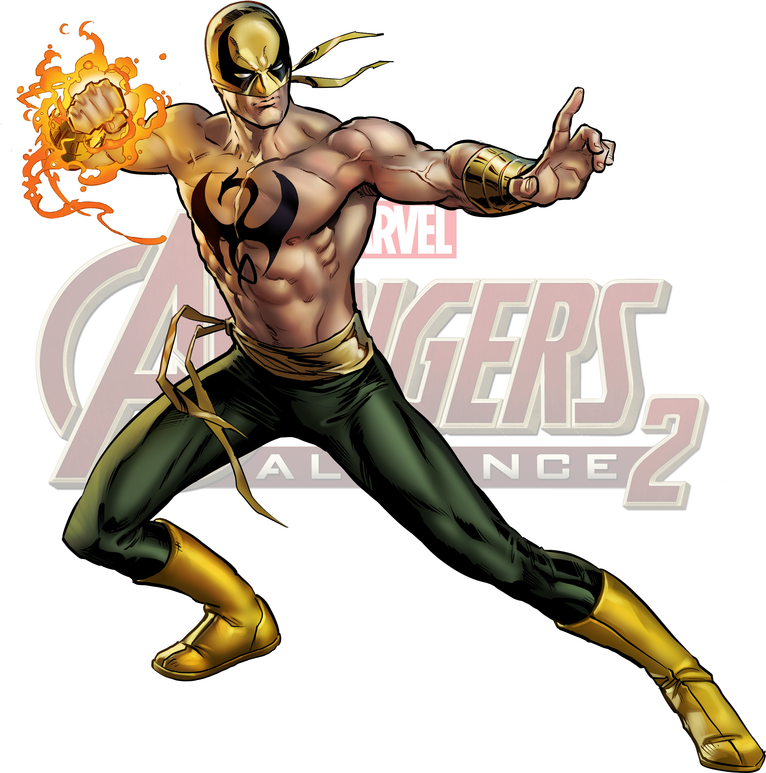 Icon Iron Fist - Iron Fist Marvel Alliance (3176x2804), Png Download
