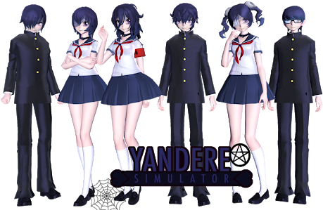 Photo - Yandere Simulator Club Members (530x298), Png Download