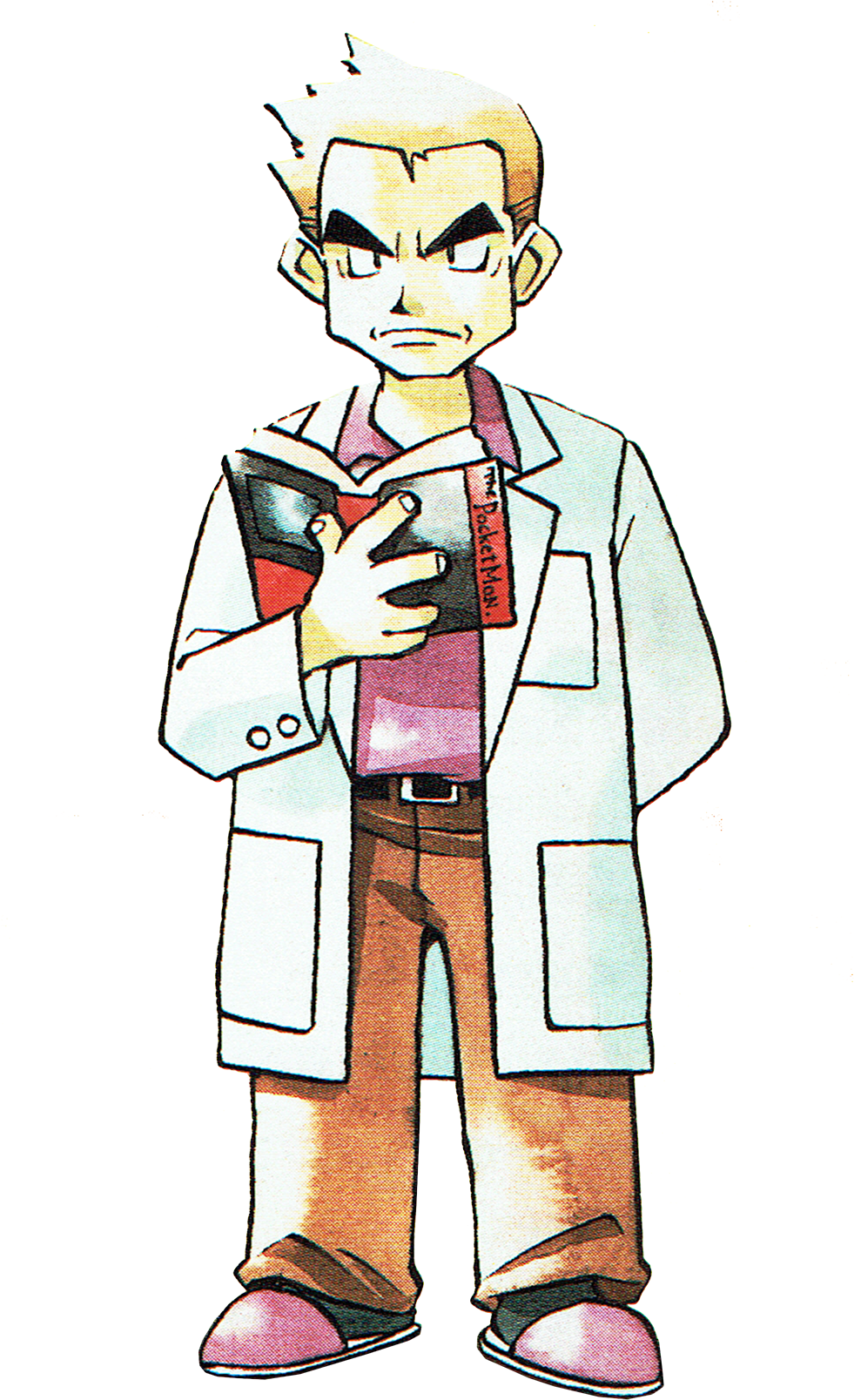 Professor Oak From The Original Pokemon [the Video - Professor Oak Forgetting Gary's Name (1221x1712), Png Download