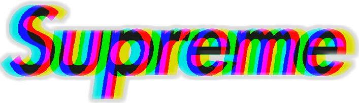 Save = Follow - Supreme Glitch Png (707x204), Png Download