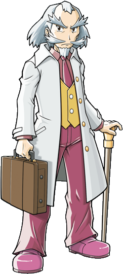 Professor Hastings Pokemon (266x551), Png Download