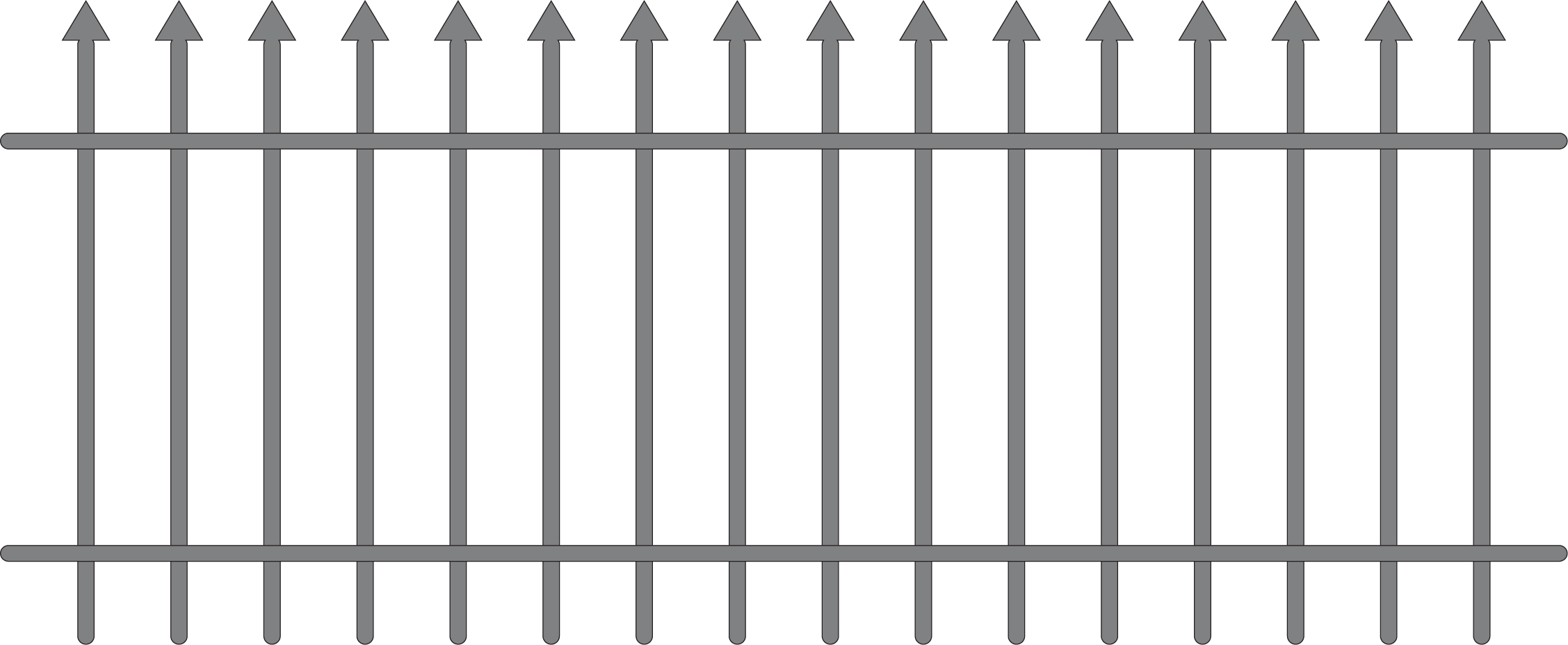 Iron Fence Vector Fence Vector Png Free Transparent PNG Download