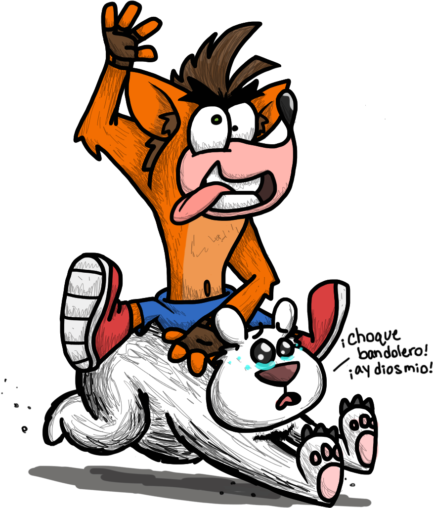 Polar Bandicoot By That - Drawing (907x1080), Png Download