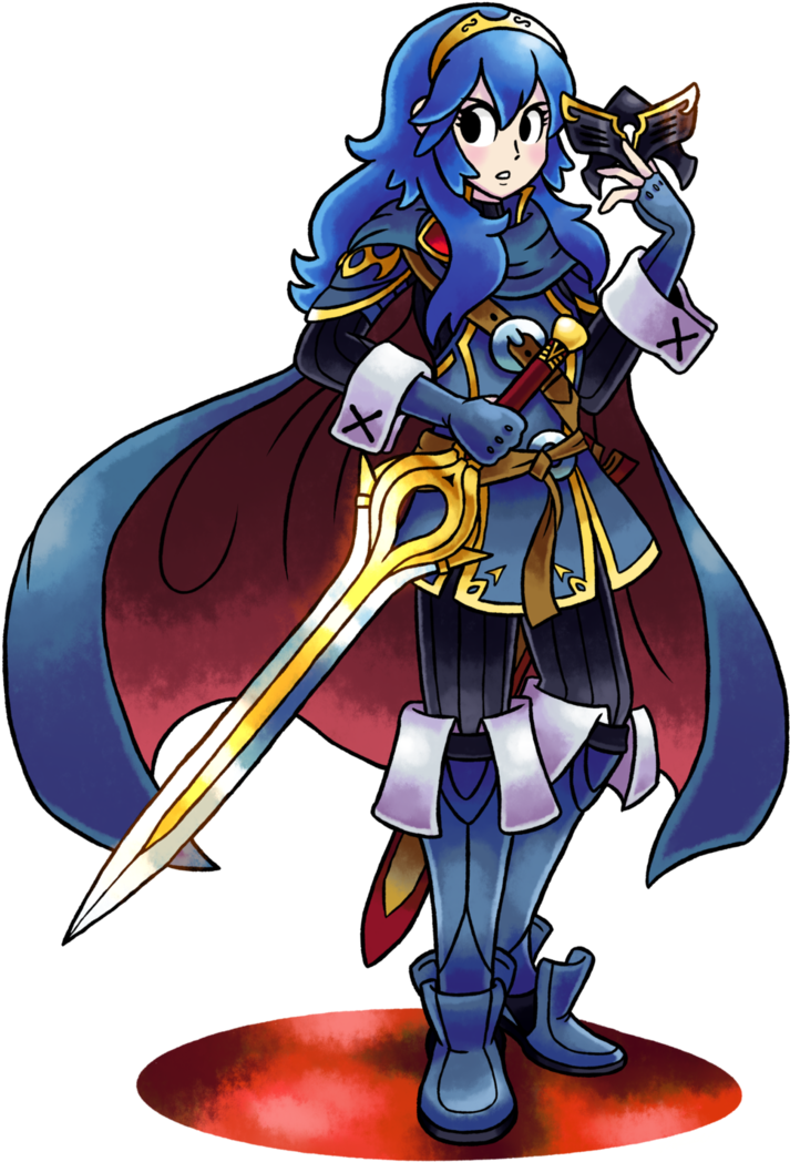 Jpg Royalty Free Stock Bayonetta Transparent Lucina - Mario Fire Emblem Style (753x1061), Png Download