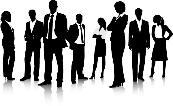 Advokat, Lawyer, Seeker Of Justise - Business People Silhouette Png (600x369), Png Download