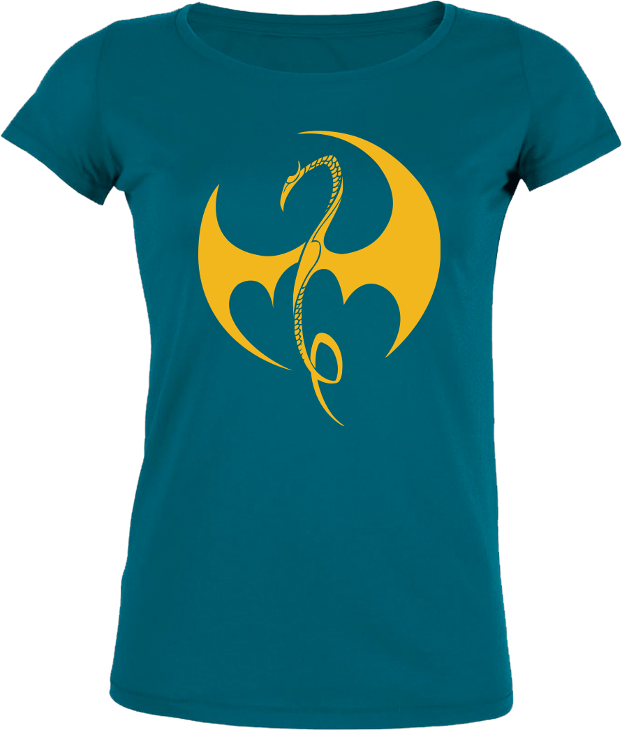 Iron Fist T-shirt Stella Loves Girlie Diva Blue - Iron Fist Netflix T Shirt (1044x1044), Png Download