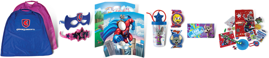 Chuck E Cheese Birthday Prizes - Chuck E Cheese Birthday Cape (868x249), Png Download