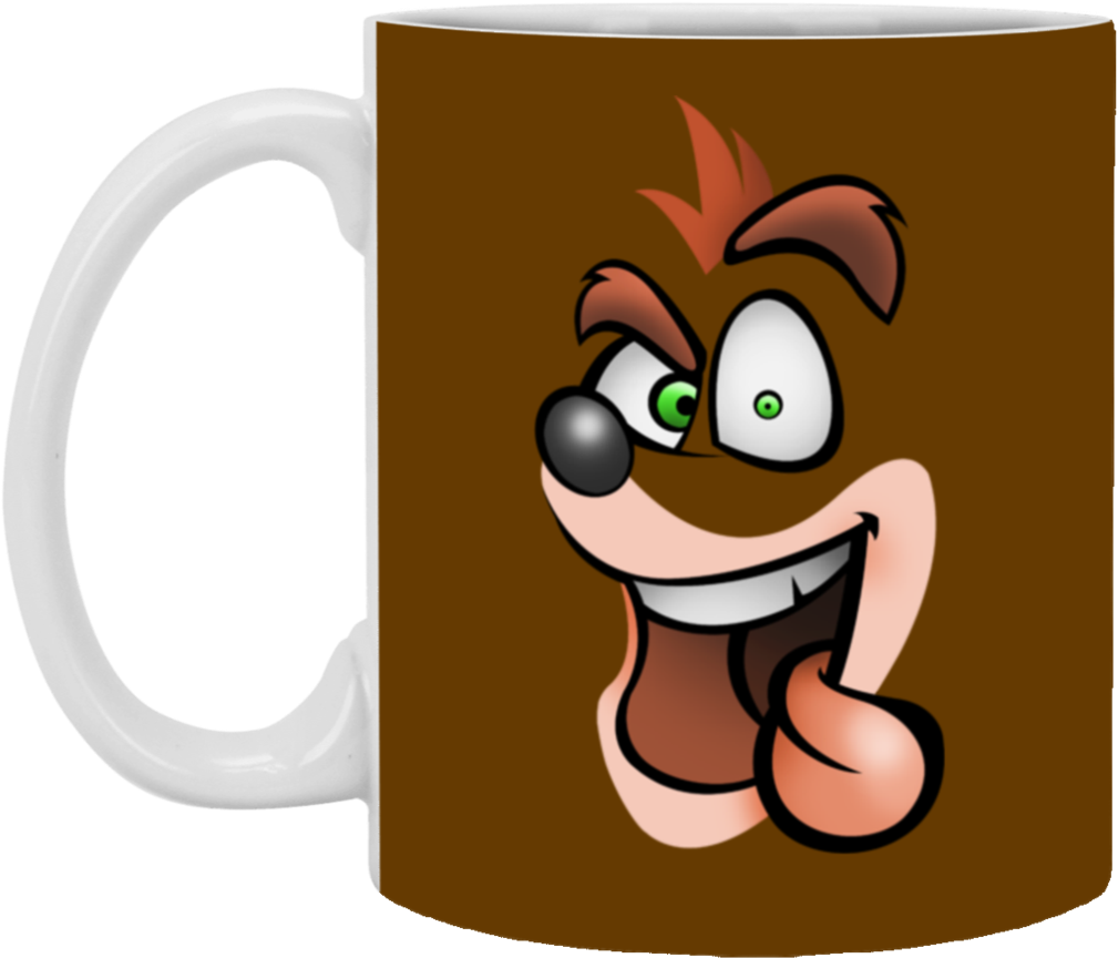 Crash Bandicoot Mug Cup Gift Superdesignshirt - Camisetas De Crash Bandicoot (1024x1024), Png Download