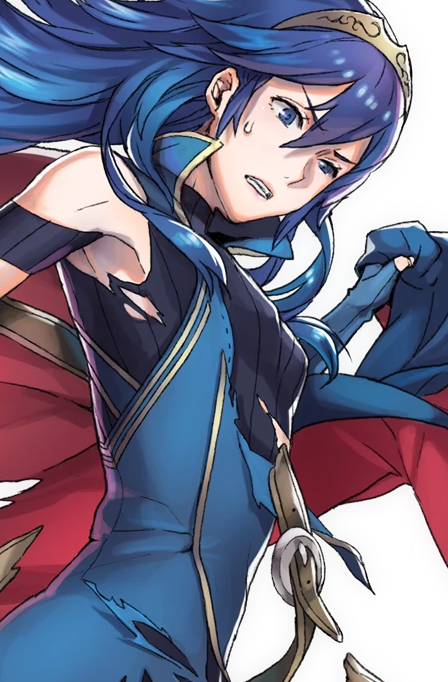 View Samegoogleiqdbsaucenao Lucina Rip , - Fire Emblem Heroes Lucina Damaged (448x682), Png Download