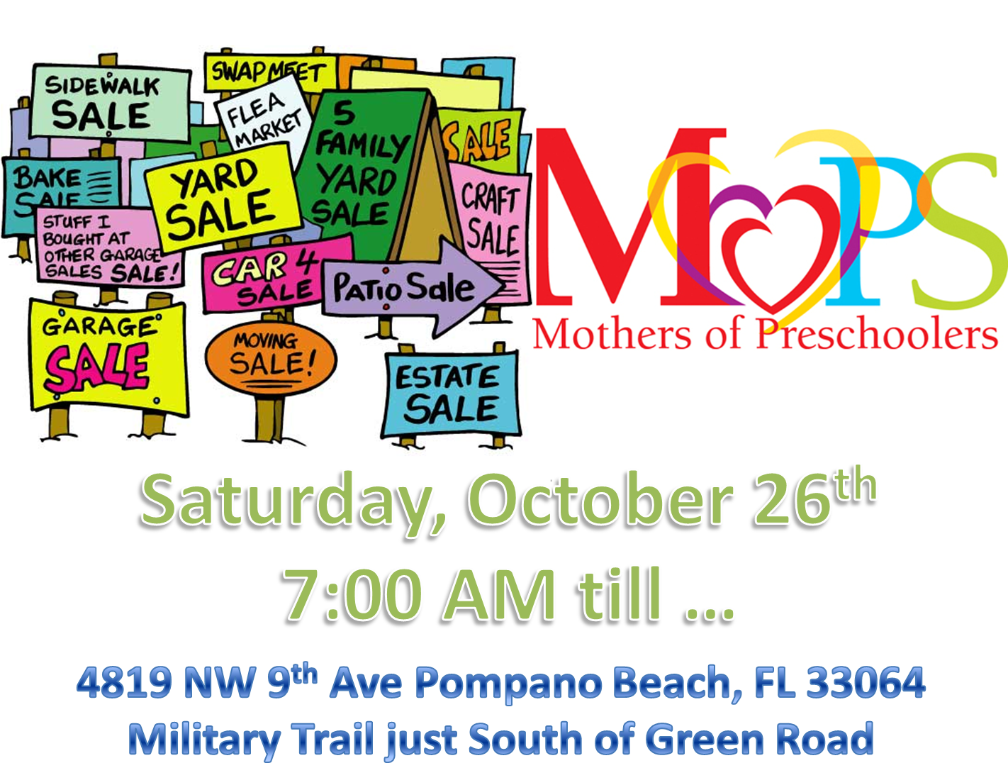 Mops Garage Sale - Yard Sales Ornament (round) (1423x1091), Png Download