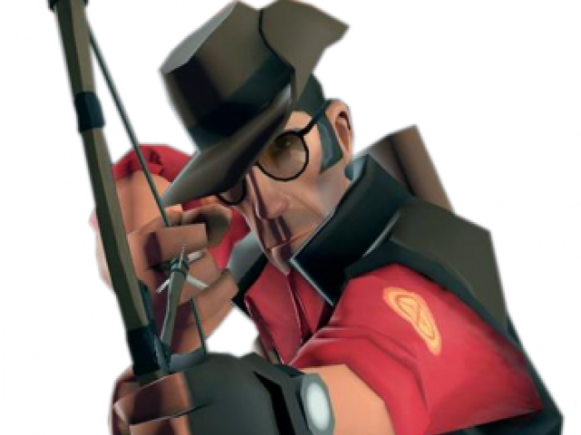 Drawn Snipers Huntsman - Team Fortress 2 Sniper (640x480), Png Download