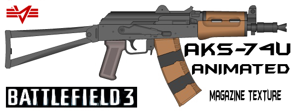 436bc4 Gta V Picture - Bf3 Aks 74u (588x225), Png Download