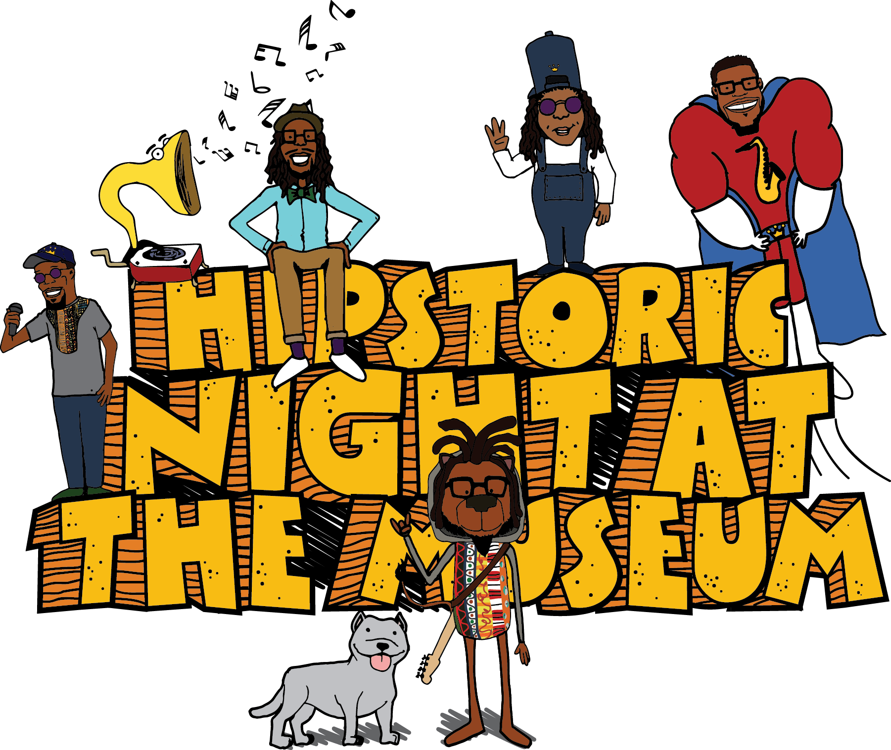Hipstoric Night At The Museum W Peeps - Night At The Museum (1801x1517), Png Download
