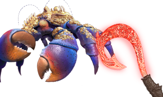 Experiment Glowing 1000 Degree Hook Vs Crab Leg - Disney Moana Maui Light-up Fishhook (540x322), Png Download