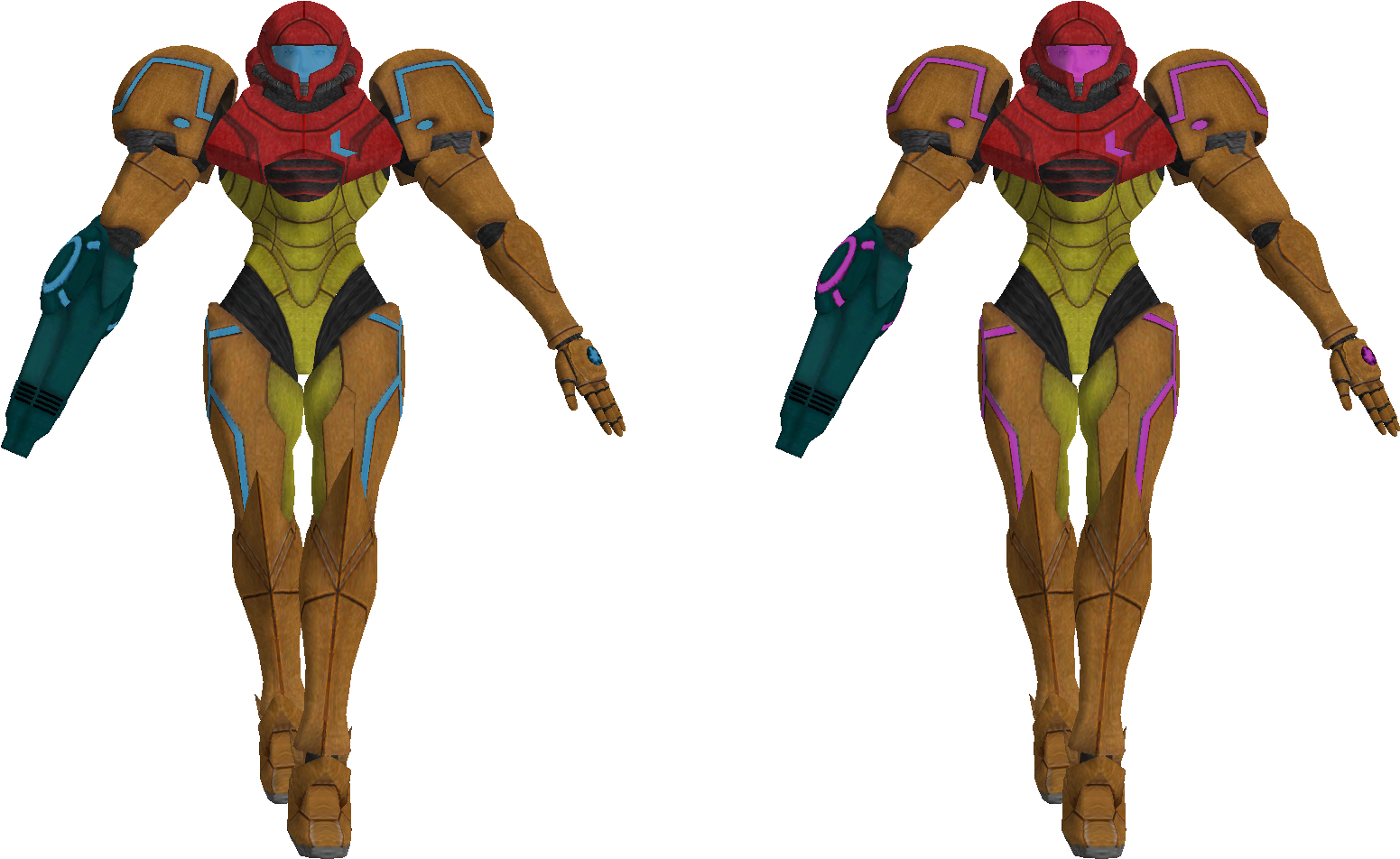Breath Of The Wild Link & Gen Sonic Packs In Progress - T Pose Samus Transparent (1890x955), Png Download
