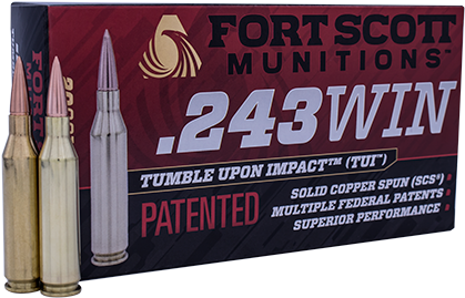 243 Win Scs® Tui™ - Ammunition (600x400), Png Download