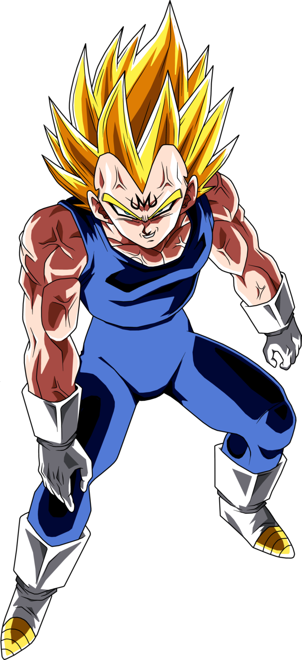 Majin Vegeta 2 By Brusselthesaiyan - Imágenes De Majin Vegeta (605x1319), Png Download