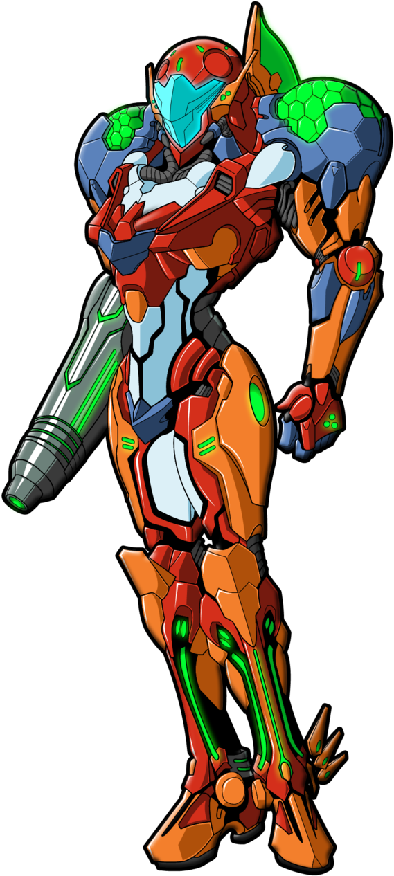 Tyrranux's Power Suit Colored By Ultimatetransfan On - Samus X Power Suit (598x1335), Png Download