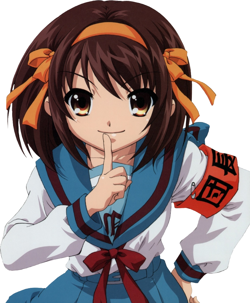 Haruhi Suzumiya 涼宮 ハルヒ - Melancholy Of Haruhi Suzumiya (843x1023), Png Download