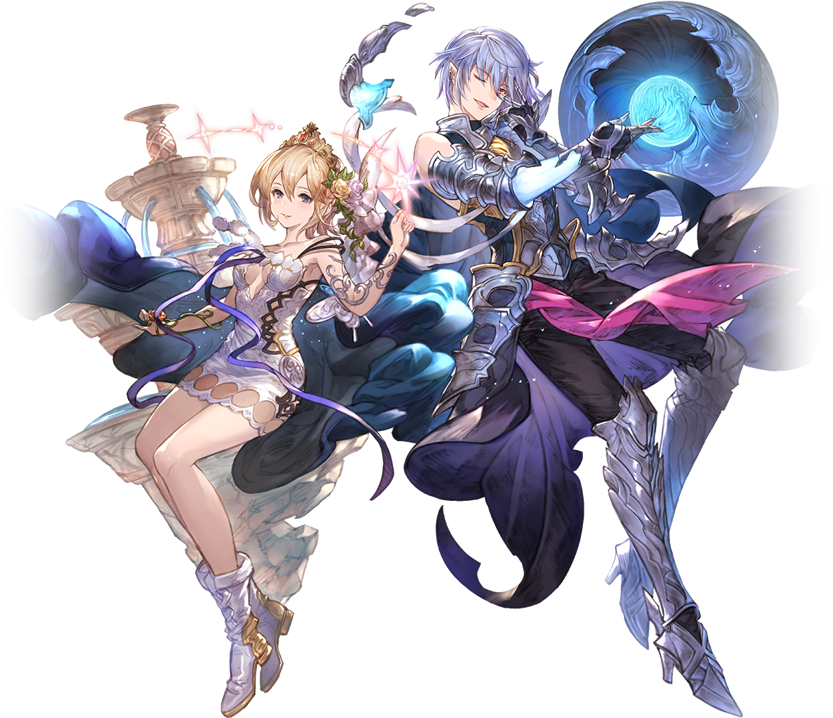 New Promo Art For Europa And Vajra - Runeslayer Granblue Fantasy (1280x1280), Png Download