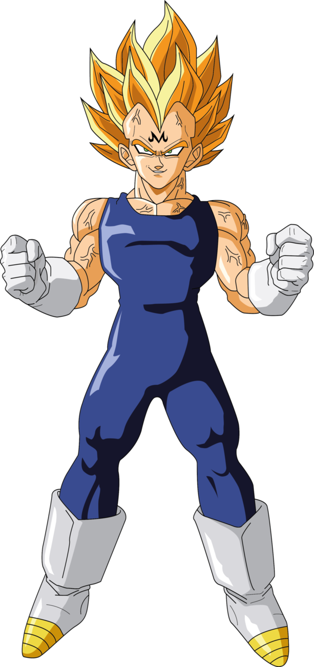 Majin Vegeta By Luigicuau10-d5li4de - Vegeta (613x1302), Png Download
