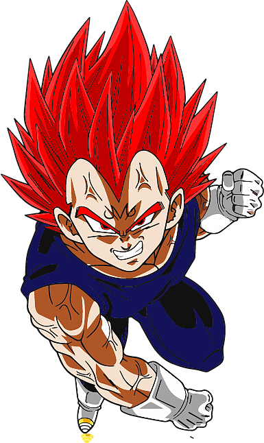 Bleed Area May Not Be Visible - Majin Vegeta God (385x646), Png Download