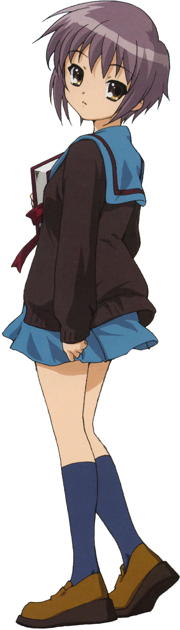 Character - Yuki Nagato Anime (599x2073), Png Download