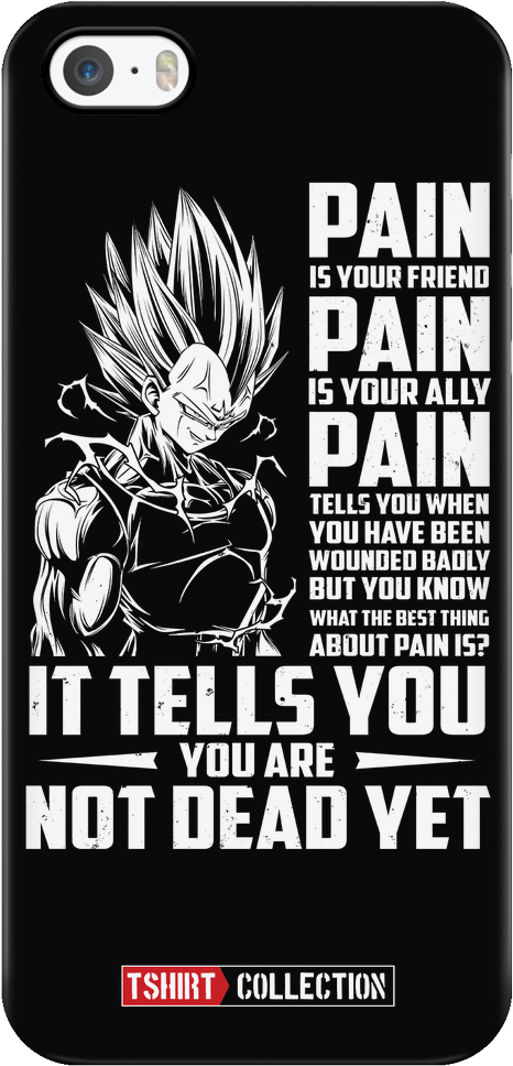 Super Saiyan Majin Vegeta Pain Iphone 5, 5s, 6, 6s, - Dragon Ball Z Quotes Pain (1024x1024), Png Download