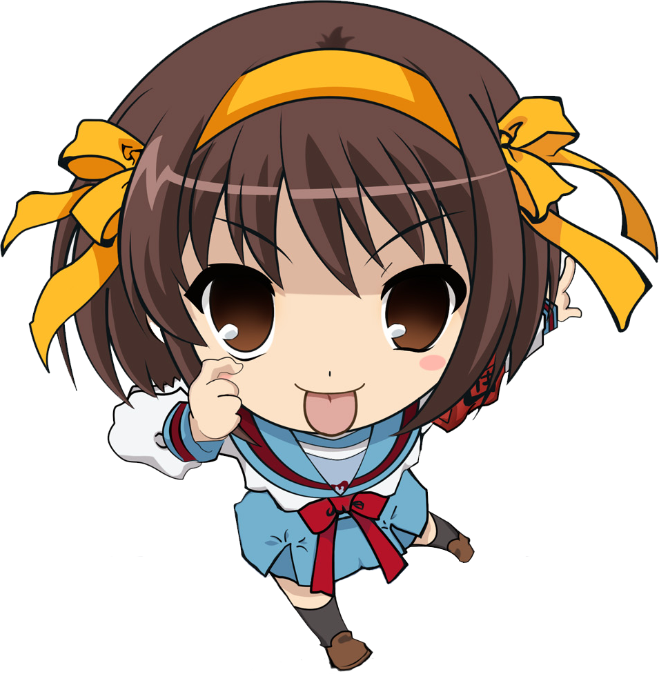 Original) Loading Suzumiya Haruhi - Haruhi Suzumiya Chibi (955x977), Png Download