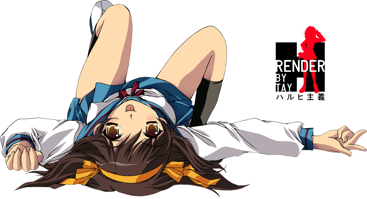 19 Feb 2011 - Haruhi Suzumiya (1271x690), Png Download