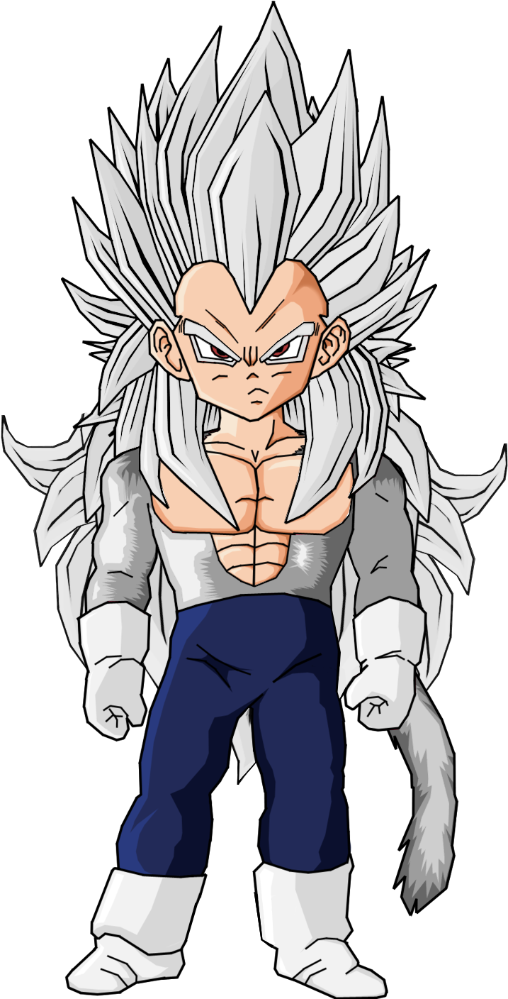 Diari Arnau Fases De Vegeta - Goku Super Saiyan 5 Chibi (752x1460), Png Download