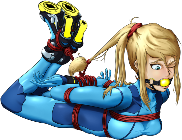 1469153963657 - Zero Suit Samus Hogtied (1024x576), Png Download