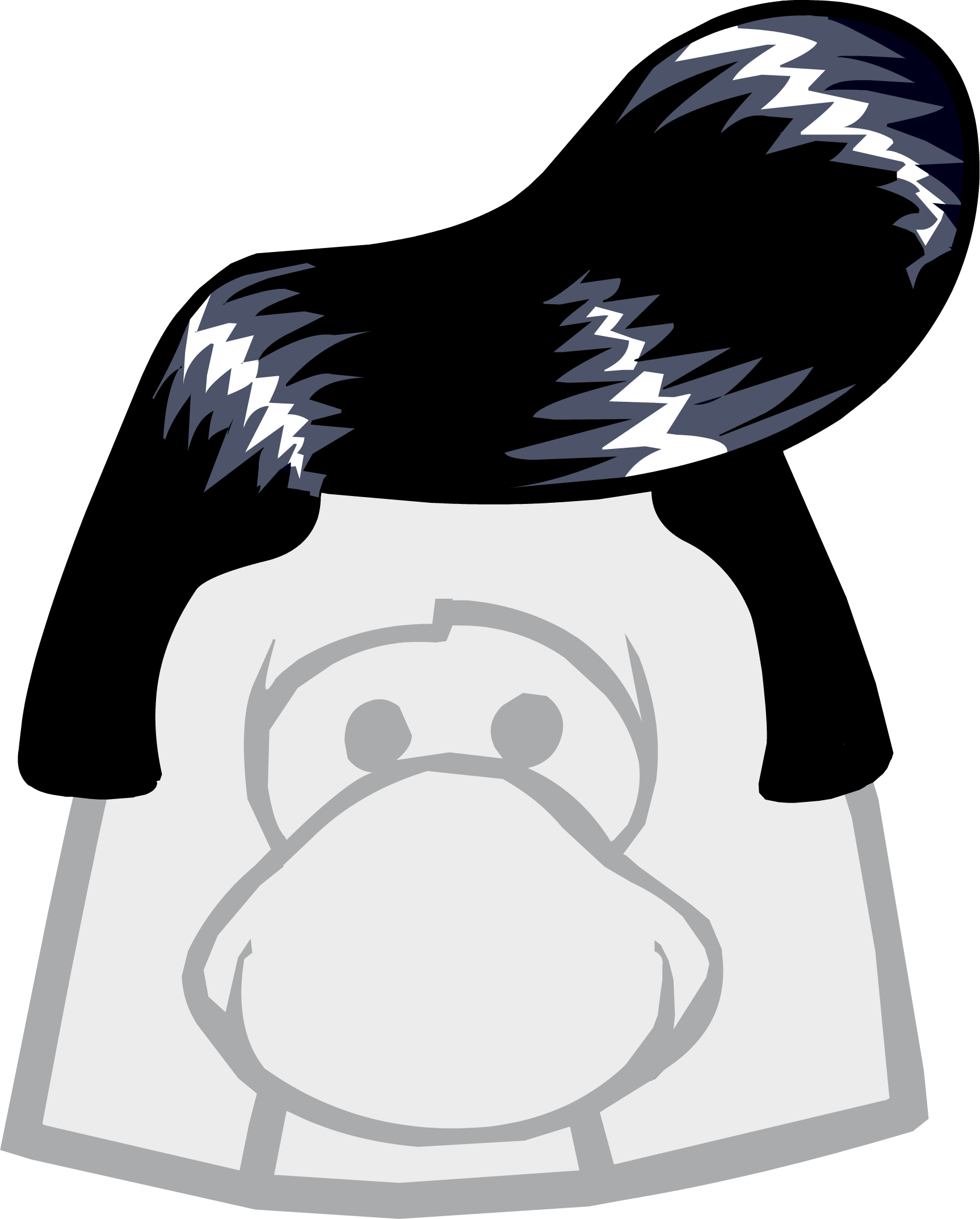 The Rocker New Inventory Icon - Club Penguin The Right (1727x2148), Png Download
