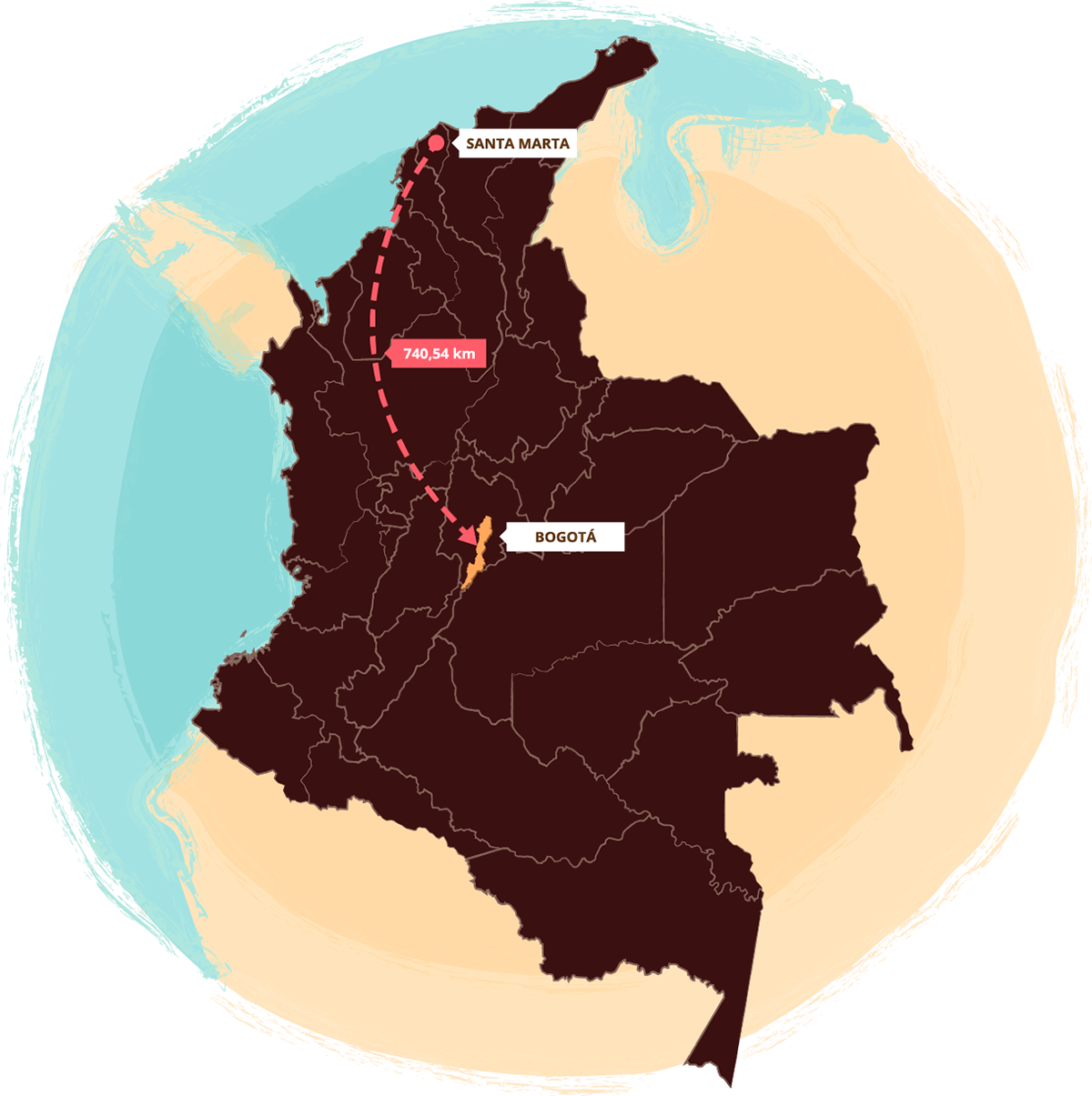 Colombian Wetland Ecosystem - Mapa De Colombia Vector (1200x1205), Png Download