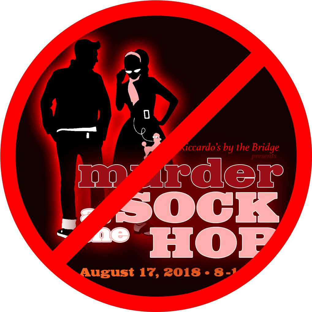 Murder At The Sock Hop - Beistle 50's Silhouettes, 34-inch And 361/2-inch, Black/white (1080x1080), Png Download
