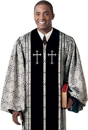 Pastors Robes (375x435), Png Download