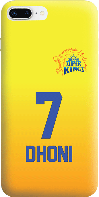 Dhoni Ipl Phone Cover - Csk Mobile Cover (800x800), Png Download