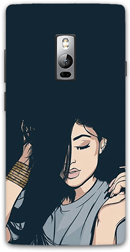 Black Fashion Oneplus 2 Mobile Case - Hey Kylie; Throw Pillow Cover With Insert (16" X 16") (600x600), Png Download
