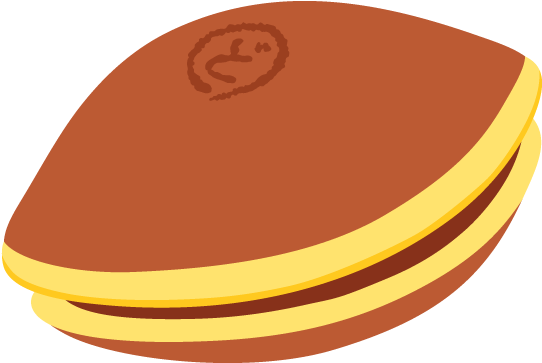 Japanese Sweets Dorayaki Free Png And Vector - どら 焼き イラスト フリー (640x640), Png Download